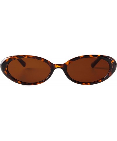Tiny Small Retro Oval Sunglasses for Women Vintage 90s Sun Glasses Shades Leopard $9.34 Oval