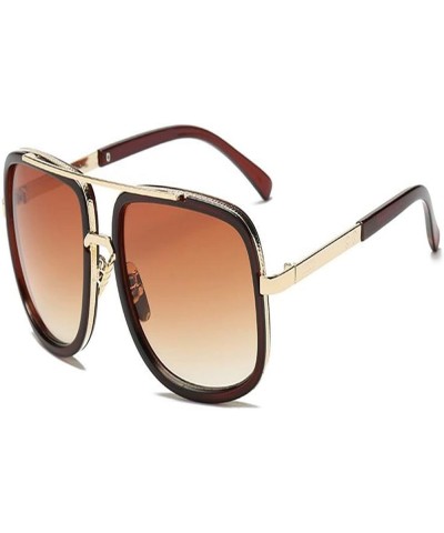 Square Oversized Sunglasses Women's Fashionable Sunglasses Women (Color : Other, Size : Silver) Tea Other $22.26 Oversized