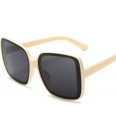 Large Frame Outdoor Vacation Beach Sunglasses for Men and Women (Color : G, Size : 1) 1 E $16.35 Designer