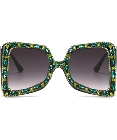 Oversized Sunglasses Rhinestone Butterfly Diamond Sunglasses Frame Retro Sparkling Glasses for Girls Women Green $10.14 Butte...