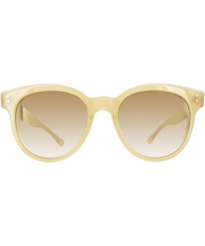 SUNSPOT 22028-C-BRN-53 Sunglasses Light Brown Crystal - Cream 53mm $26.51 Designer