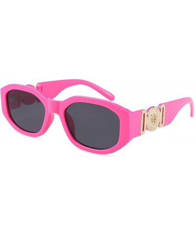 Irregular Trendy Rectangle Sunglasses Women Vintage Fashion Design UV Protection Sun Glasses A92 Rose Red / Grey $7.53 Rectan...