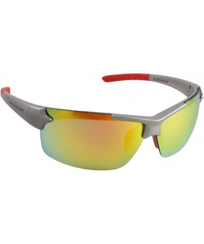 Wayfarers Sport Sunglasses Silver/Orange Mirror $11.72 Rimless