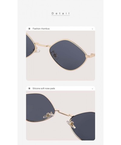 Small Frame Chain Ladies Sunglasses Outdoor Holiday Sunshade Decoration Street Shot Glasses (Color : E, Size : Medium) Medium...
