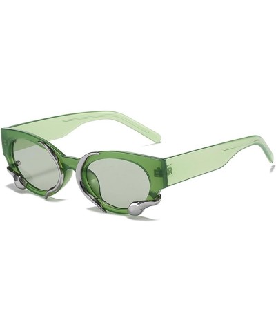 Fashion Men and Women Street Shots Sunglasses Retro Cat Eye Sunglasses (Color : E, Size : Medium) Medium C $21.23 Cat Eye