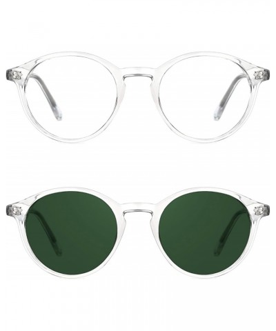 Vintage Round Frames Bundle of Blue Light Glasses and Tinted Sunglasses $19.23 Round