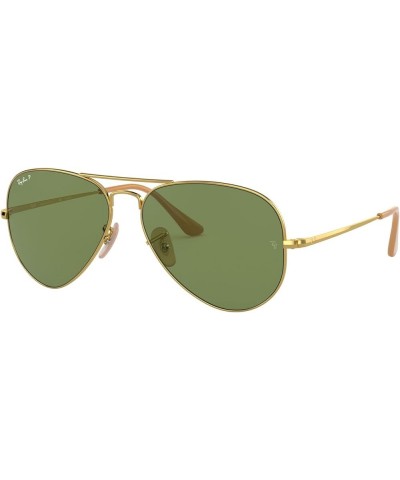 Rb3689 Aviator Metal Ii Sunglasses Gold/Polarized Green $56.70 Aviator