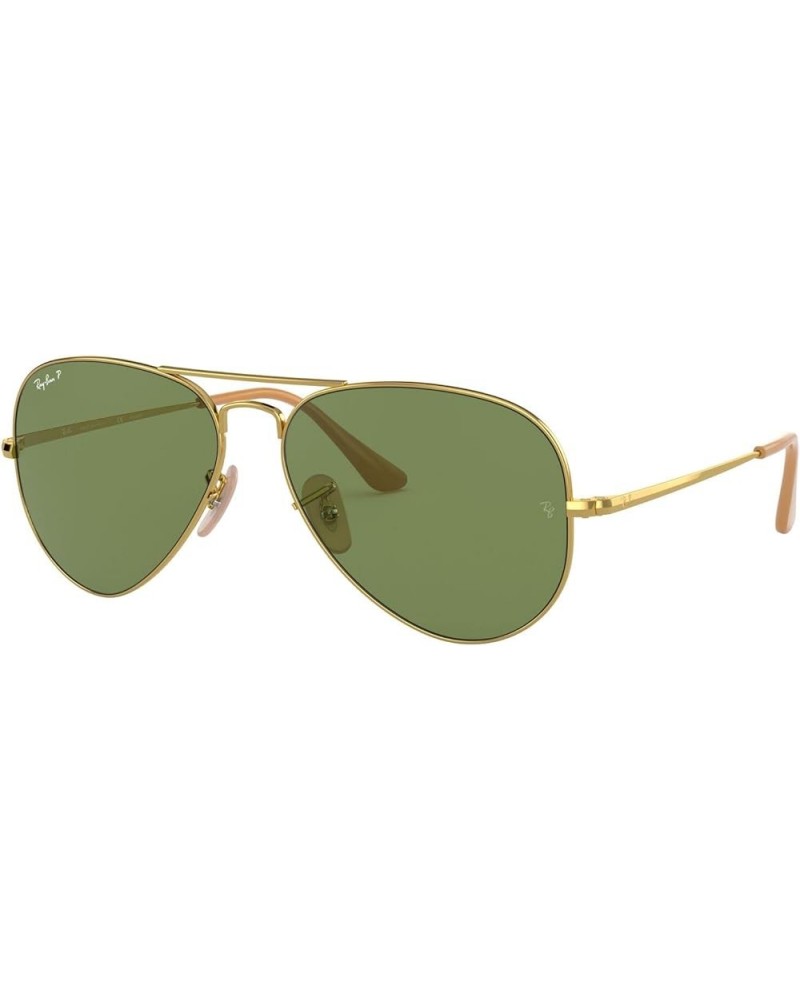 Rb3689 Aviator Metal Ii Sunglasses Gold/Polarized Green $56.70 Aviator