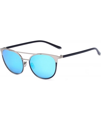 Womens Designer Sunglasses Shades Block 100% UVB UVA Protection 86026 Blue Mirror $6.86 Butterfly