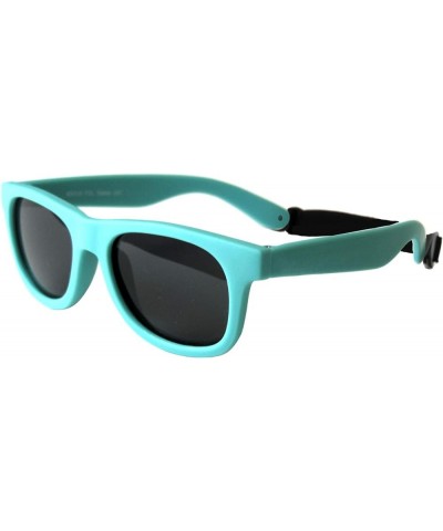 Vintage Straps- Baby, Toddler's First Sunglasses for Ages 1-2 Years Teal $8.69 Rectangular
