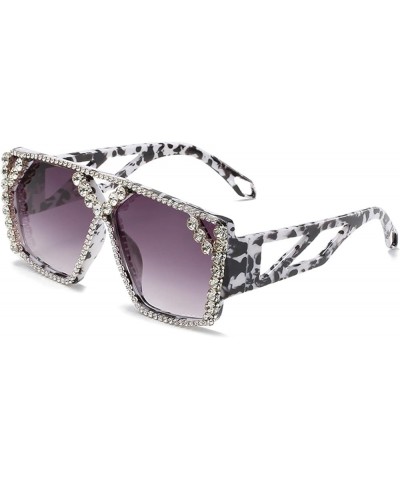 Large Frame with Diamonds Men and Women Sunglasses Fashion Party Weird Decorative Sunglasses (Color : 3, Size : 1) 1 4 $11.75...
