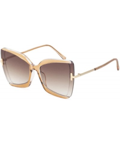 Fashion Cat Eye Sunglasses Women Luxury Brand Channel Vintage Cateye Sun Glasses for Ladies Butterfly Semi-Rimless Sunglass L...