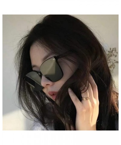 Large Frame Outdoor Vacation Beach Driving Sunglasses For Men And Women Trendy Commuter UV400 Sport Sunglasses Gift E $20.33 ...