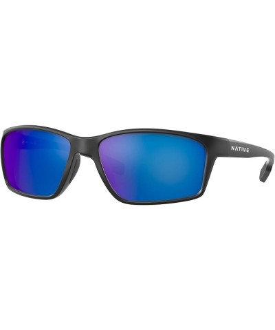 Men's Kodiak Xp Rectangular Sunglasses Polarized Blue Reflex $27.69 Rectangular