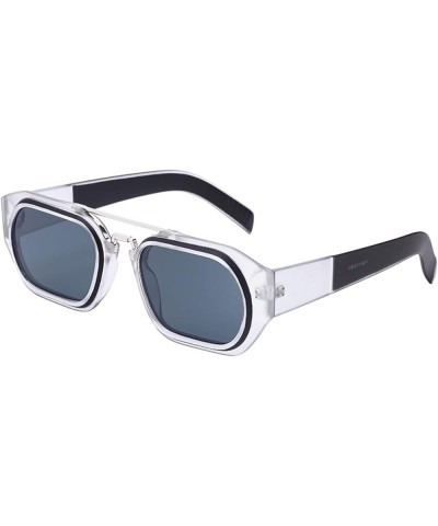 Men's Retro Driving Sunglasses Outdoor Beach Decorative Glasses (Color : B, Size : Medium) Medium G $19.12 Designer