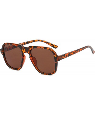 Double Bridges Square Sunglasses Women Fashion Gradient Shades UV400 Retro Polygon Men Sun Glasses C4 $9.81 Designer