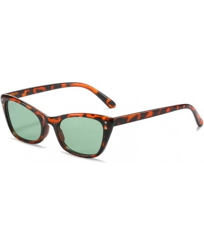 Retro Cat Eye Leopard Print Frame Sunglasses for Women Small Frame Sunglasses Cycling Wind Blocking Glasses UV400 (Color : C4...