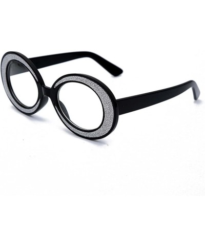 Round Frame Cat Eye Sunglasses Outdoor Holiday Decoration Shade Street Shot Glasses (Color : A, Size : Medium) Medium D $21.6...