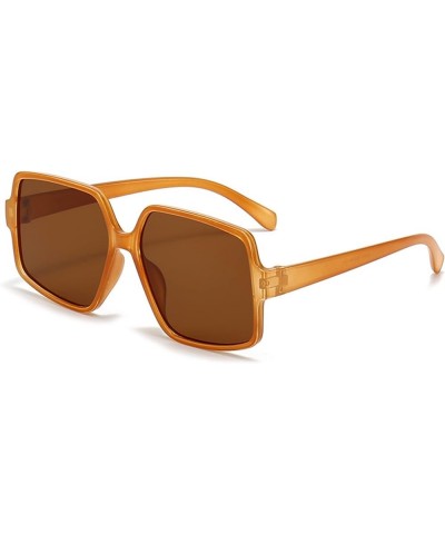 Fashion Trend Large Frame Sunglasses for Men and Women (Color : C, Size : 1) 1 J $16.08 Designer