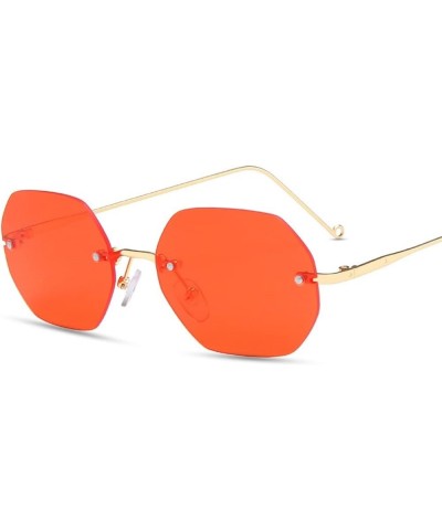 Fashionable Rimless Outdoor Holiday Beach Decorative Sunglasses for Men and Women (Color : A, Size : 1) 1 F $18.89 Rimless