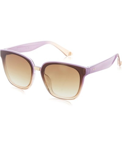 Ld313 Flush Lens Women's Cat Eye Sunglasses with 100% Uv Protection. Stylish Gifts for Her, 66 Mm Purple & Nude $19.41 Cat Eye