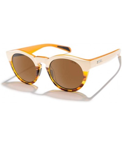 Crowley | Plant-Based Polarized Sunglasses for Men & Women Ivory Tortoise/Polarized Copper Lens $60.73 Round