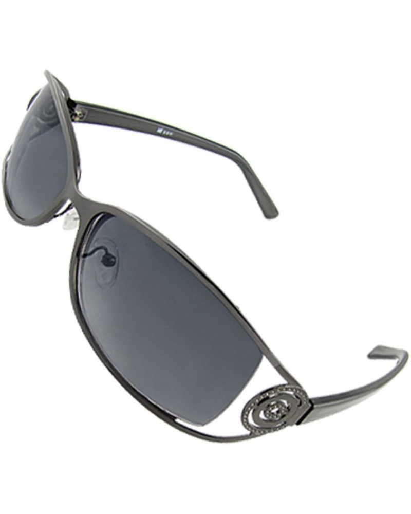 Qtqgoitem Men Metal Frame Clear Black Plastic Arms Sunglasses (Model: 42a 201 7b2 ea8 7ea) $9.67 Designer
