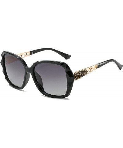 Men and Women Fashion Polarized Sunglasses Outdoor Sunshade Vacation Driving Sunglasses (Color : B, Size : Medium) Medium C $...