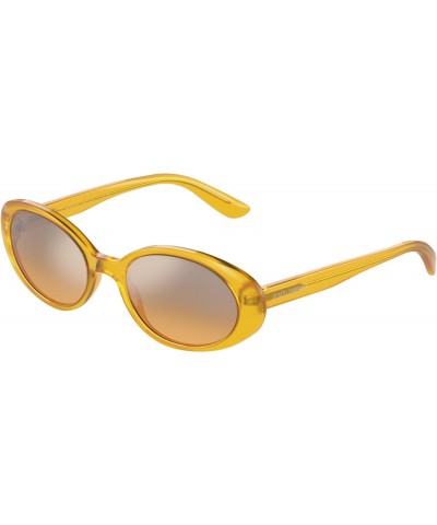 Sunglasses DG 4443 32837H Milky Yellow Orange Mirror Sil $65.45 Designer