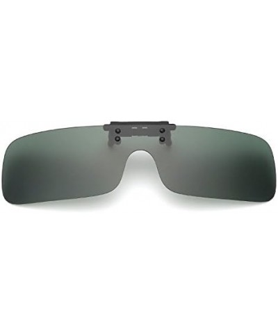 Polarized Clip On Sunglasses Over Prescription Glasses for Men Women UV Protection Driving Glasses Dark Green $8.43 Designer