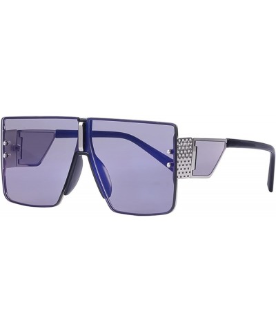 Punk Large Frame Men and Women Outdoor Sunglasses Sun Shades Beach Glasses (Color : H, Size : Medium) Medium F $16.06 Designer