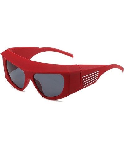 Fashion Large Frame Cycling Sunglasses Men and Women Outdoor Decorative Sunglasses (Color : C, Size : 1) 1 E $14.82 Designer