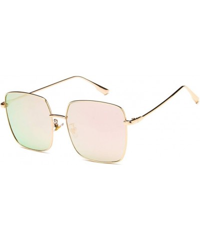 Unisex Sunglasses Fashion Gold Grey Drive Holiday Square Non-Polarized UV400 Gold Pink $7.27 Square