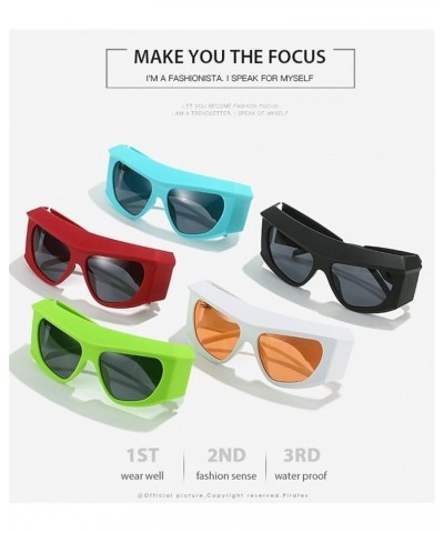 Fashion Large Frame Cycling Sunglasses Men and Women Outdoor Decorative Sunglasses (Color : C, Size : 1) 1 E $14.82 Designer