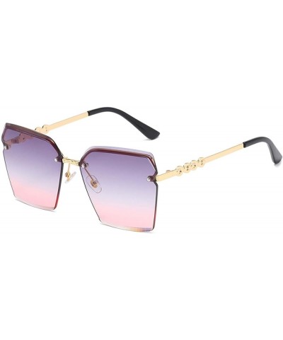 Metal Frame Holiday Sunglasses Driving Outdoor Sunshade Street Shooting Decorative Glasses (Color : C, Size : Medium) Medium ...