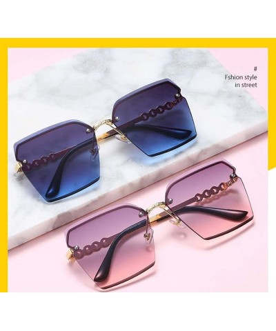Metal Frame Holiday Sunglasses Driving Outdoor Sunshade Street Shooting Decorative Glasses (Color : C, Size : Medium) Medium ...
