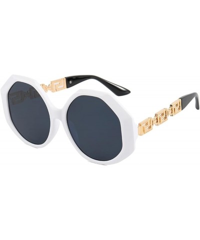 Large Frame Fashion Sunglasses for Men and Women Outdoor Sun Shading (Color : A, Size : Medium) Medium B $19.10 Designer