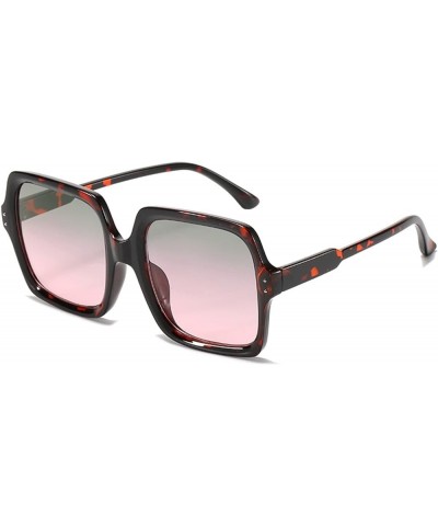 Fashion Large Frame Retro Men and Women Sunglasses Outdoor Vacation Beach Sunglasses (Color : A, Size : 1) 1 D $19.23 Designer