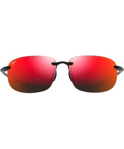 Hookipa XLarge Oval Sunglasses Matte Black/Hawaii Lava Polarized $82.88 Rimless