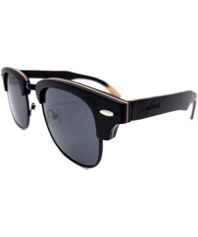 Skateboard Multi-Layer-Club Sunglasses, Black Polarized Lenses, With Case $23.25 Designer