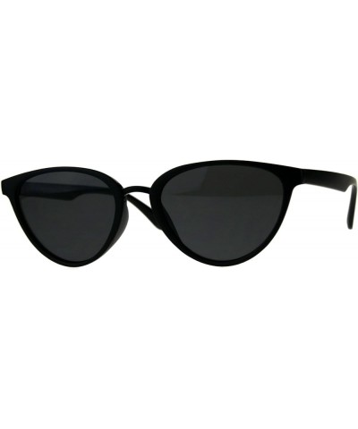 Womens Sunglasses Designer Fashion Triangular Oval Frame UV 400 Matte Black black $8.93 Cat Eye