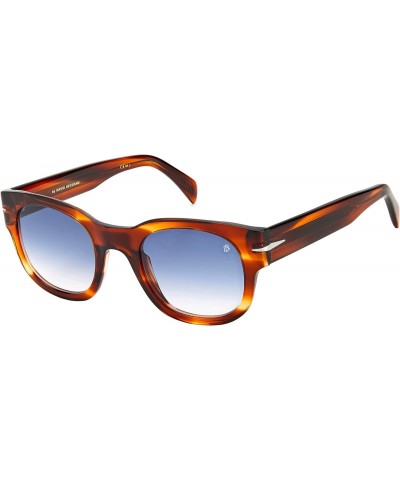 DB 7045/S Brown Horn/Blue Shaded 49/23/145 men Sunglasses $85.07 Square