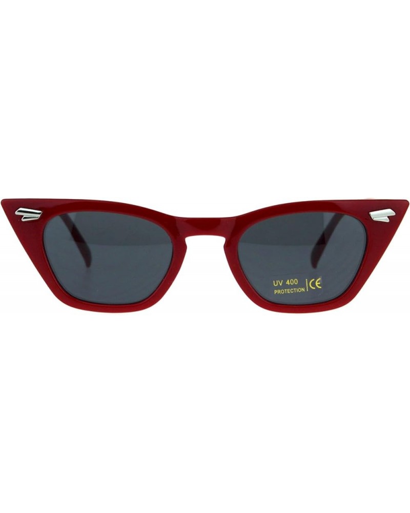 Trapezoid Shape Cateye Sunglasses Womens Vintage Retro Fashion Shades Red $9.87 Rectangular