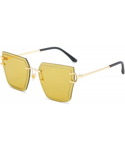 Rimless Fashion Sunglasses for Men and Women Outdoor Vacation Sunglasses (Color : E, Size : 1) 1 C $19.78 Rimless