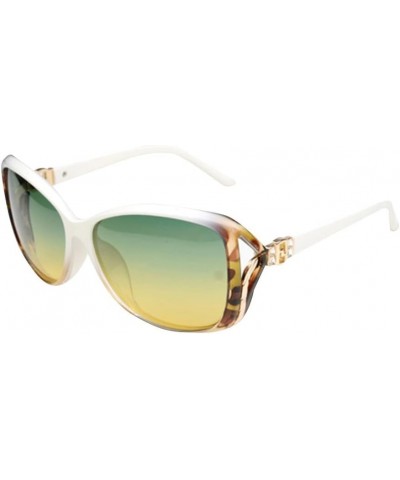 Fashion Sunglasses Driving Sunglasses Cycling Sunglasses UV Protection Sunglasses Wide Sunglasses White $41.53 Square