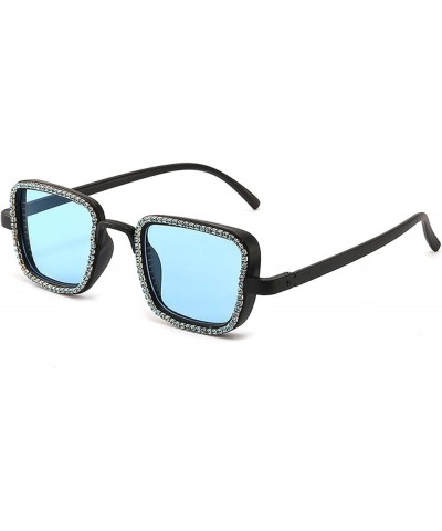 AMFG Diamond-Studded Sunglasses Ladies Outdoor Sun-Shading Decorative Glasses (Color : F, Size : Medium) Medium C $18.39 Desi...