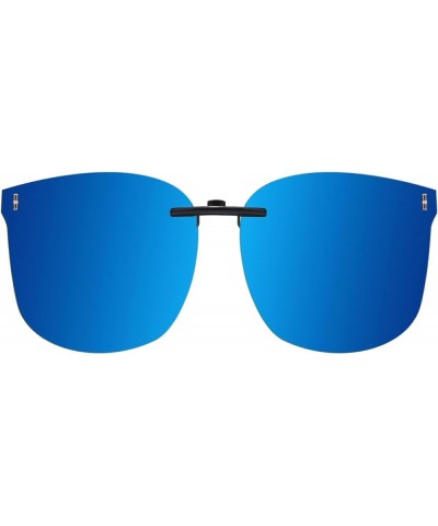 Polarized Clip on Sunglasses Over Prescription Glasses UV400 Protection (Including Non-flip Up & Flip Up) TS-CO-3169 Blue Non...