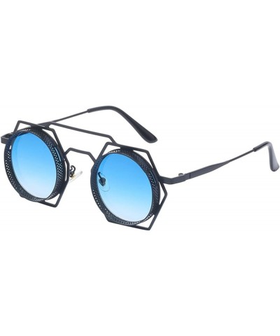 Punk Metal Fashion Sunglasses for Men and Women Outdoor Beach Vacation Sunglasses (Color : F, Size : 1) 1 F $14.66 Designer