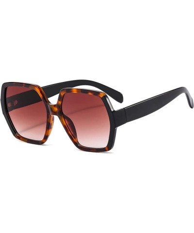 Large Frame Street Shot Men and Women Sunglasses Outdoor Vacation Beach Sunglasses (Color : D, Size : 1) 1 D $12.38 Designer