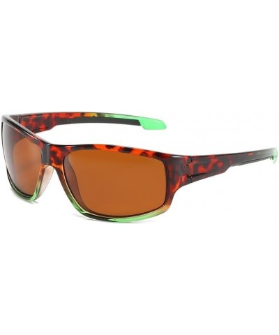 UV400 Two-Color Sports Polarized Sunglasses for Men Women Oval Frame Retro Cycling Sunglasses Driving Sunglasses (Color : C8,...